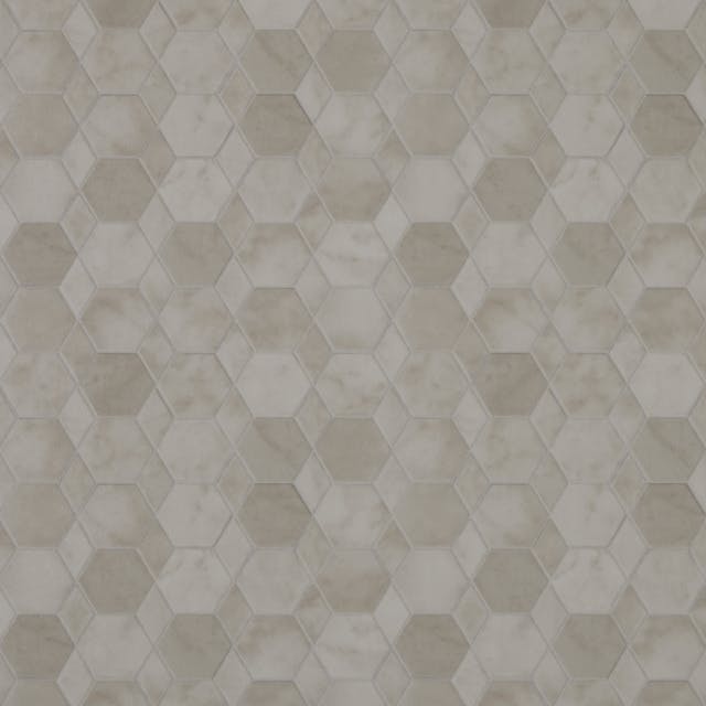 Mannington Revive Hexx Silver Sheet Vinyl is available Georgia Carpet for a  Low Price