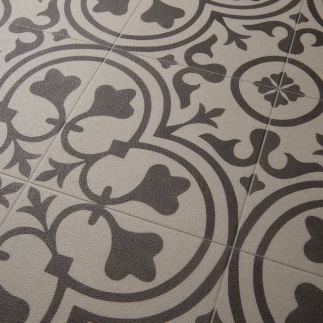 Luxury Vinyl Sheet Platinum Deco Wrought Iron 130390