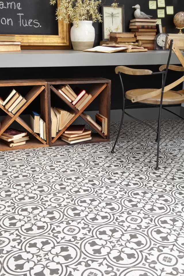 Luxury Vinyl Sheet Platinum Deco Wrought Iron 130390