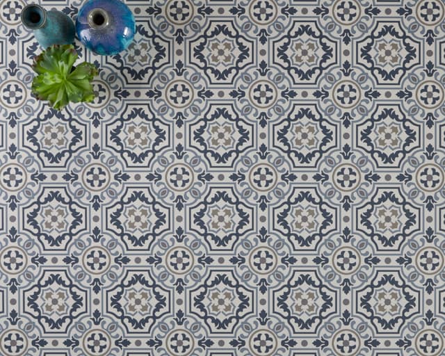 Luxury Vinyl Sheet Gold Tapestry Denim 100452