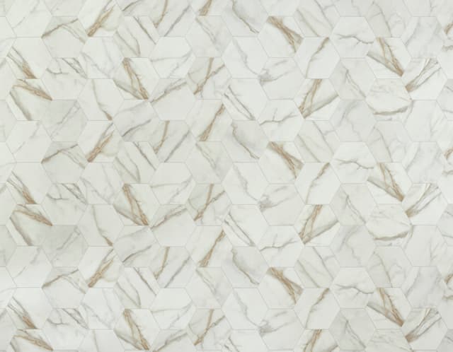 Luxury Vinyl Sheet Platinum Carrara Ivory 130470