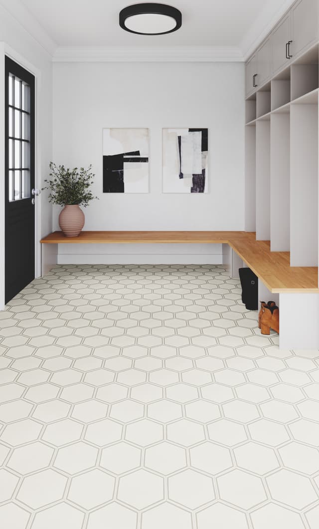 Luxury Vinyl Sheet Platinum Hexx Charm 130521