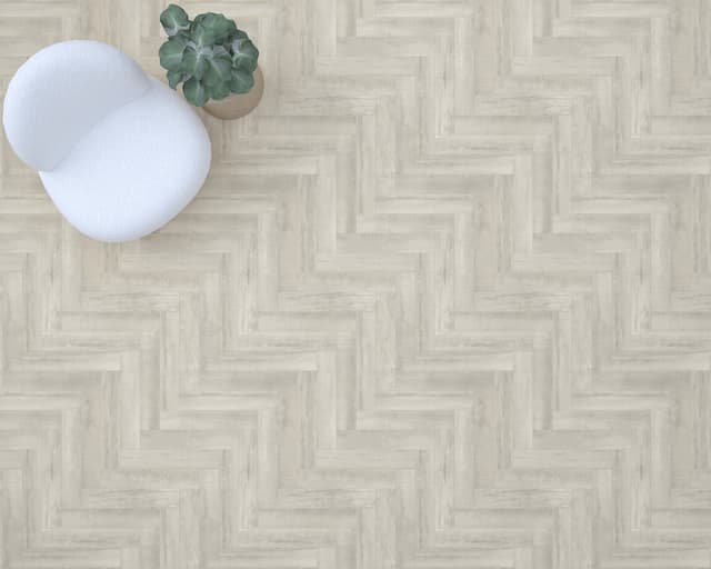 Luxury Vinyl Sheet Platinum Twill Wool 130531