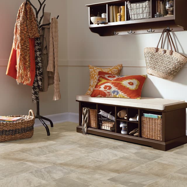 Luxury Vinyl Sheet Platinum Cambridge Limestone 130031