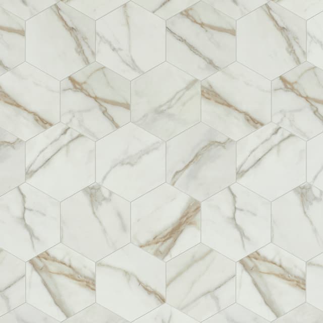 Luxury Vinyl Sheet Gold Carrara Ivory 100470