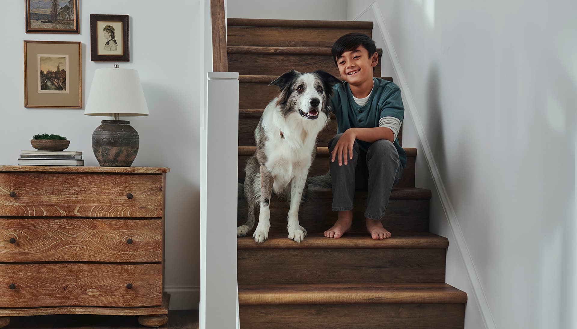 Boy Dog SimpleStairs