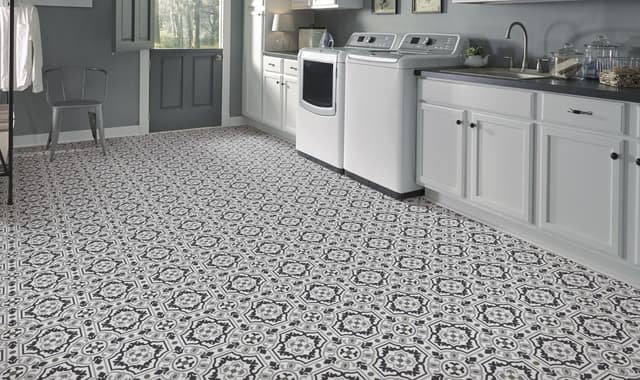 Luxury Vinyl Sheet Platinum Tapestry Wool 130451