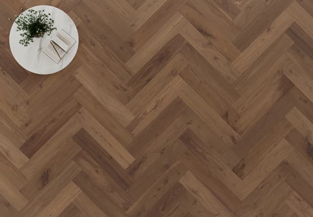 Hardwood Handcrafted Artisan Walnut Herringbone Natural MSAH07NAT1